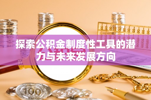 新荣探索公积金制度性工具的潜力与未来发展方向
