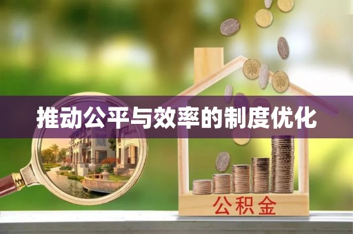 新荣推动公平与效率的制度优化
